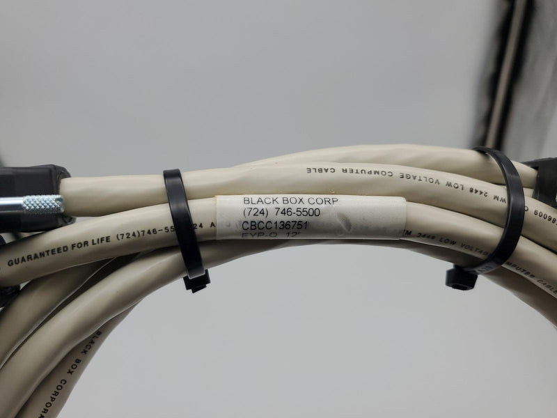 Black Box CBCC-136751 Cable 12 Foot 25 Pin EYP-Q RS232 2