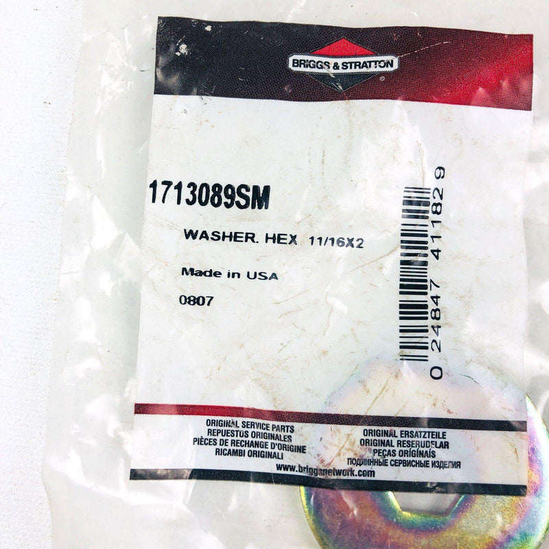 Briggs and Stratton 1713089SM Washer Hex 11/16x2 OEM NOS Simplicity 1713089 5