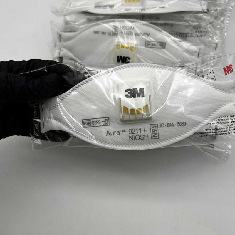 3M 9211+ 37193 Particulate Respirator Exhalation Valve N95 Mask Lot of 20