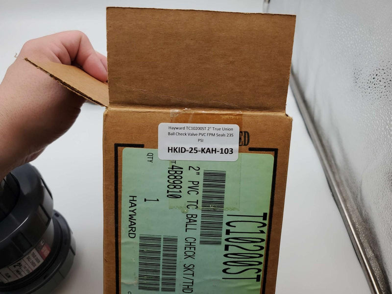 Hayward TC10200ST 2" True Union Ball Check Valve PVC FPM Seals 235 PSI 6