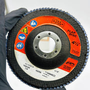 Tex Tuff 96043 Flap Disc 4-1/2in x 7/8in AH T29 60ZRB Angle Grinding Pk of 6 3