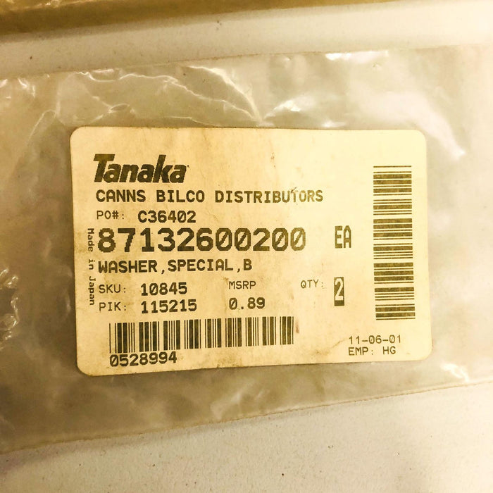 Tanaka 87132600200 Washer Special for String Trimmer OEM NOS SS to 6684822 2