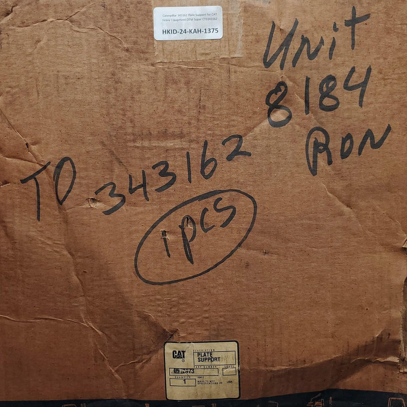 Caterpillar 343162 Plate Support for CAT Heavy Equipment OEM Super CT0343162 5