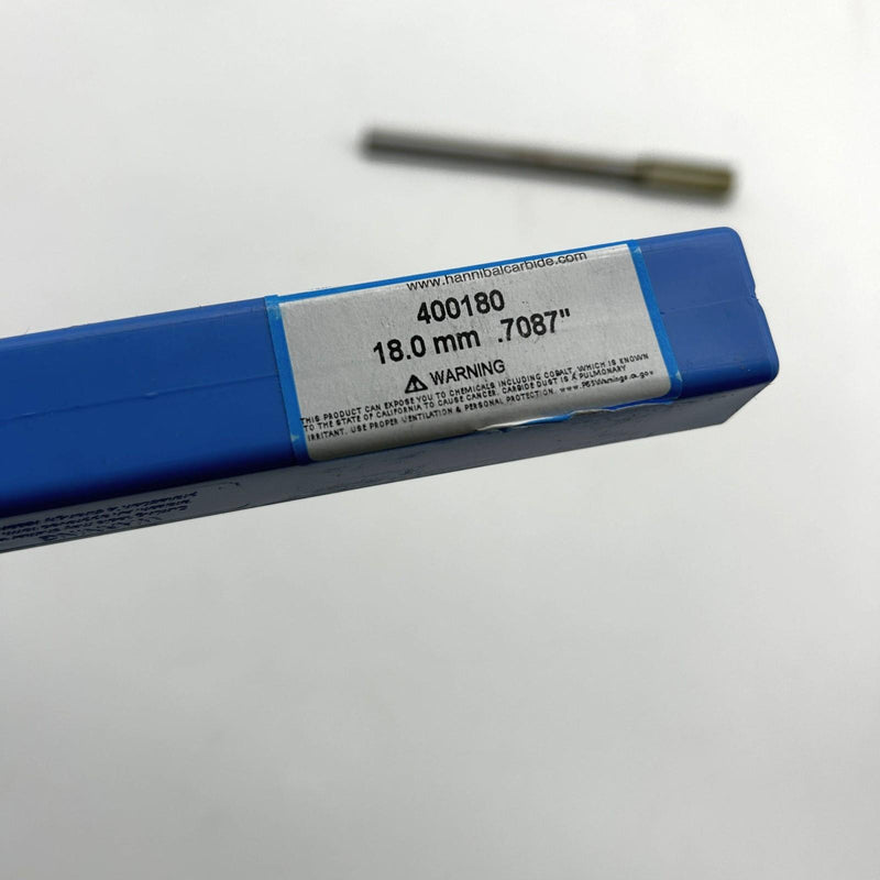 Hannibal 400180 Reamer Straight Shank and Flute Type 400 0.7087/18mm 9/16 Shank