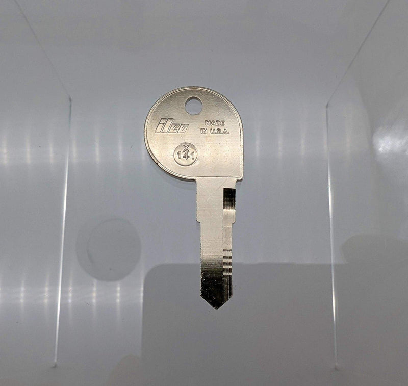 2x Ilco X141 Key Blanks Fits Some Harley Davidson Motorcycles Nickel Plated 1