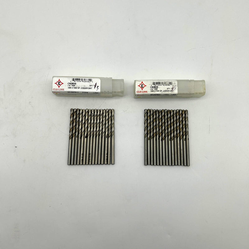 Cle-Line C62835 Jobber Length Drill Bit 1898 3.7mm GP HSS Bright Lot of 30 8