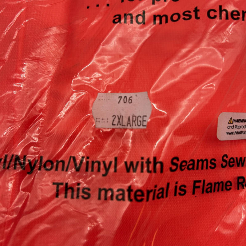 Guardian 706OR2XL Bib Overalls 2XL Vinyl Tri-Weave Plain Front Flame Retardant 3