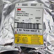 3M 89637 Fiber Fibre Sanding Discs 60 Grit 5" x 7/8" Arbor 787C Pack of 25 2