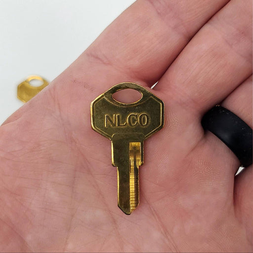 10x National D8891 Key Blanks Brass for National Lock Co Cam Locks 1