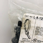 Thomas & Betts L-8-120-0-C Cable Ties 8" Length UV Resistant Black Nylon 100pk 3