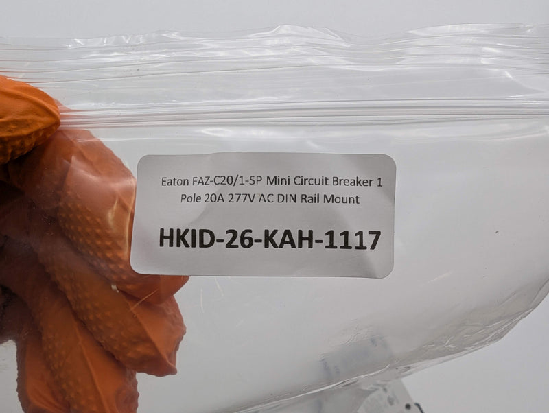 Eaton FAZ-C20/1-SP Mini Circuit Breaker 1 Pole 20A 277V AC DIN Rail Mount 6