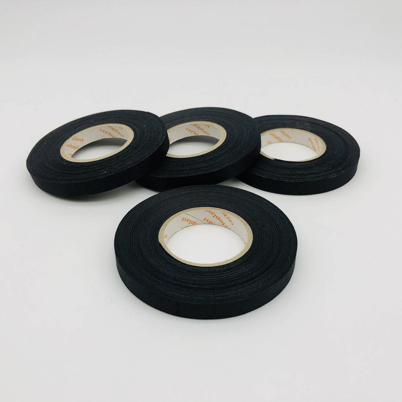 4x Certoplast 514 Pressure-Sensitive Adhesive Tape Fabric 9mm x 25m Wiring Cable 7