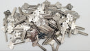 Keys for Crafting 100x Schlage Silver Tone Wafer Keys for Jewelry & Art Rusty 10