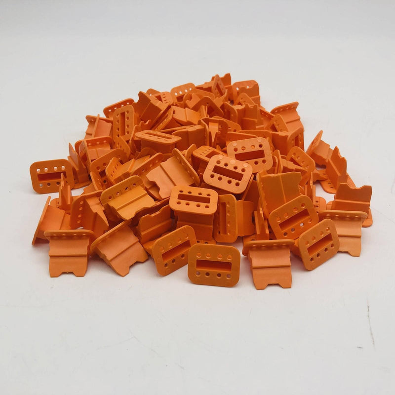 TE Connectivity W8S Plug Wedgelock Automotive Connector Lock 8 Way Orange 100pk 6