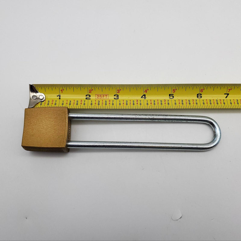 Corbin Padlock K 66 5-1/8" L Shackle 1-3/8" W Body Bronze Finish Keyed Diff 7