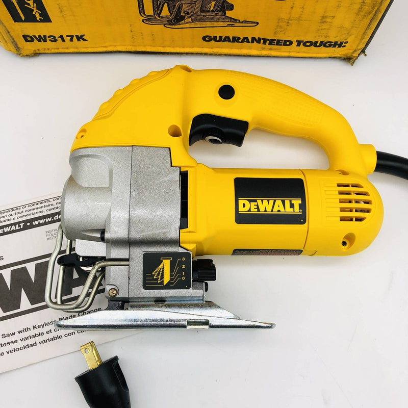 Dewalt DW317K Compact Jig Saw Kit Corded Top Handle 5.5 Amp with Storage Bag 8