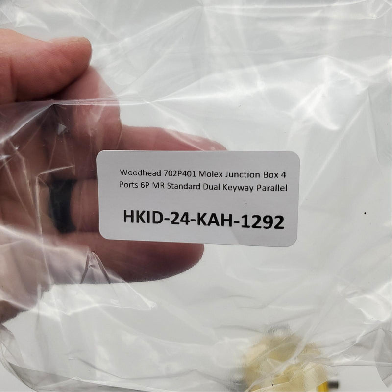 Woodhead 702P401 Molex Junction Box 4 Ports 6P MR Standard Dual Keyway Parallel 7