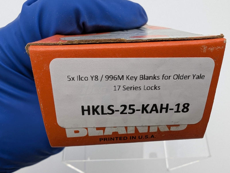 5x Ilco Y8 / 996M Key Blanks for Older Yale 17 Series Locks 4