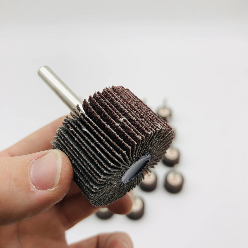 Superior Abrasives 10115 Mounted Flap Wheel 1.5in x 1in x 1/4in 80 AO Lot of 24 5