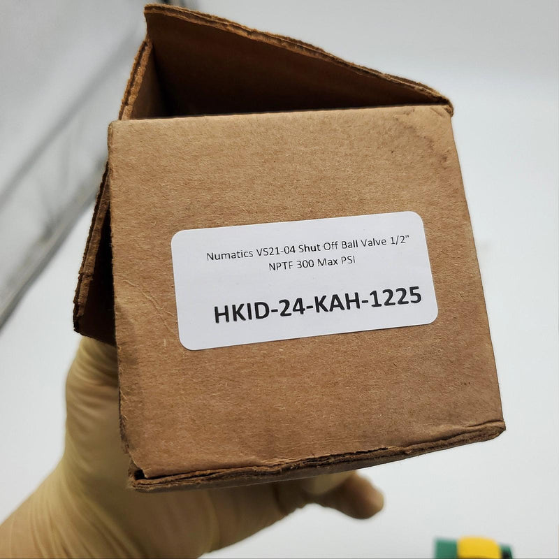 Numatics VS21-04 Shut Off Ball Valve 1/2" NPTF 300 Max PSI 7