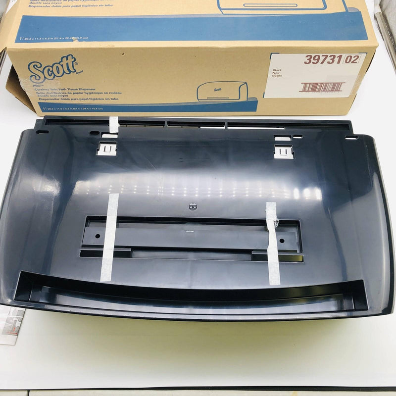 Scott 39731-02 Coreless Twin Bath Tissue Dispenser 20.2 x 11.5 x 6.2in Black 6