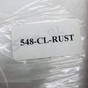 Chicago 548-CL Bib Apron 24in W x 48in H Split Leather Pocket Straps Rust Color 2