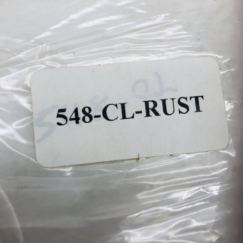 Chicago 548-CL Bib Apron 24in W x 48in H Split Leather Pocket Straps Rust Color 2