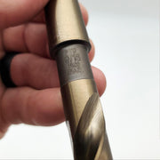 Precision 9/16" Drill Bit 8-3/4"L 135 Deg Cobalt HSS Morse Taper Shank 021336 2