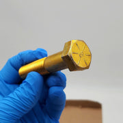 FalconGrip 5/8-11 x 3" Hex Cap Screws Grade 8 FA68102 Yellow Zinc Pack of 25 2