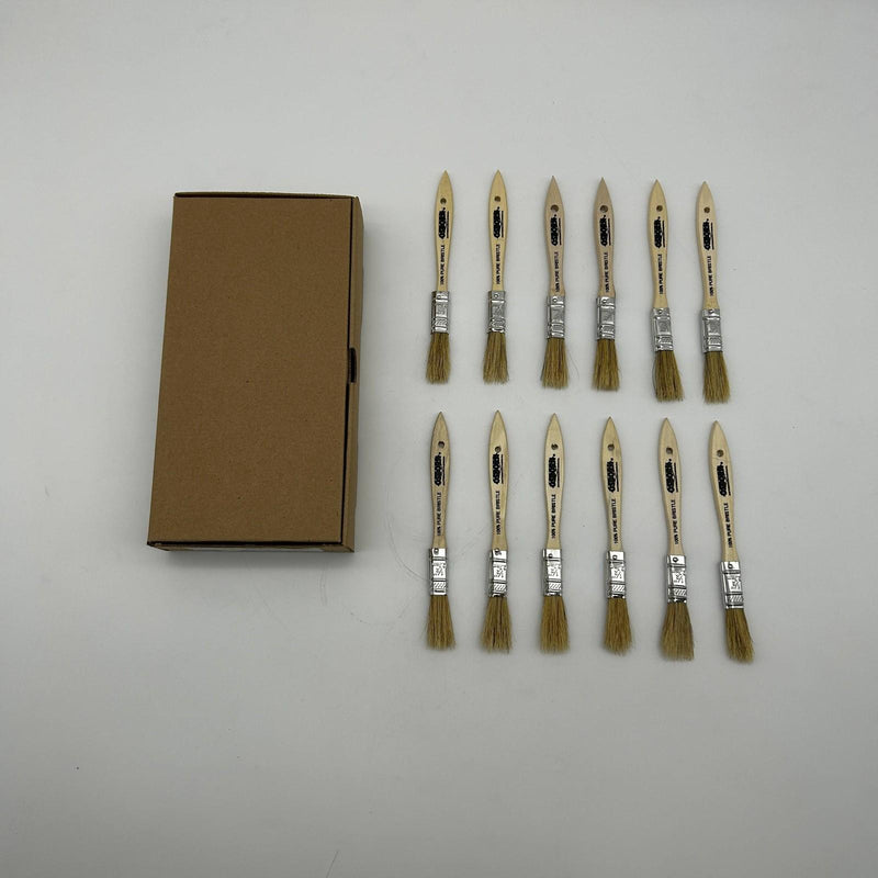 12pk Osborn 70150 Varnish Paint Brush Bristle Wood 1/2 BS X 1/4” Th X 1-3/4” Trm 10