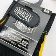 Ironcat 86350 Cowhide Leather Gloves Medium Hvy Duty Mechanics Hook Loop 3 Pairs 4