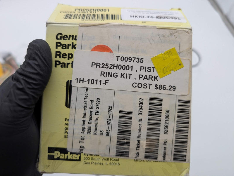 Parker PR252H0001 Piston Ring Kit for 2H, 3L, VH Series Hydraulic Cylinders 3