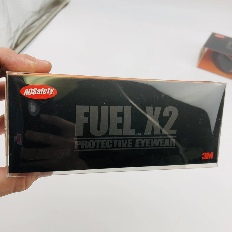 3M 11636-00000-10 Fuel X2 Safety Glasses Dk Copper Frame Brown Anti-Fog Lens 2pk 5