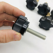 Davies 2870-N Clamping Knob Black Huskey 3/8-16 x 1-1/2 Thermoset Lot of 5 3