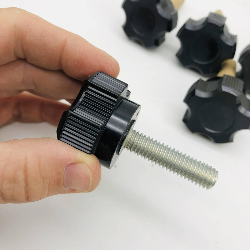 Davies 2870-N Clamping Knob Black Huskey 3/8-16 x 1-1/2 Thermoset Lot of 5 3