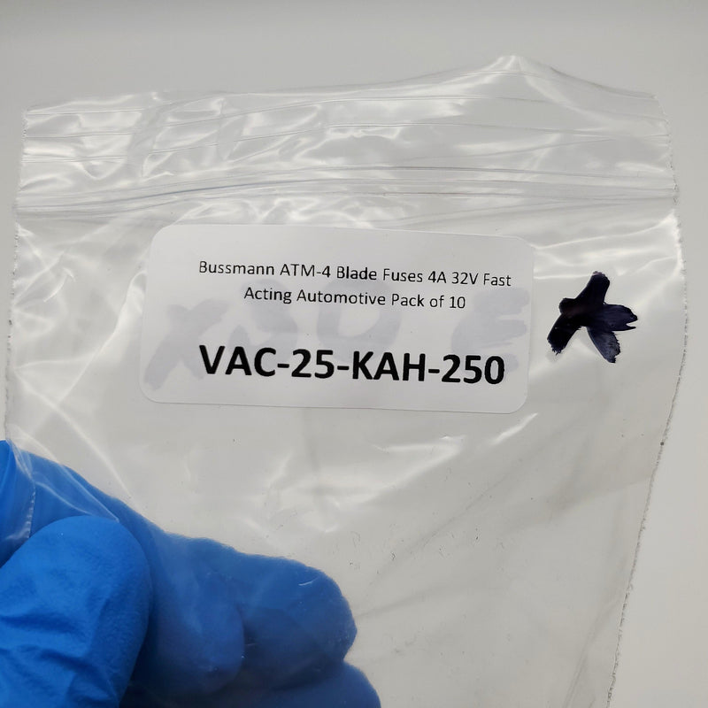 Bussmann ATM-4 Blade Fuses 4A 32V Fast Acting Automotive Pack of 10 3