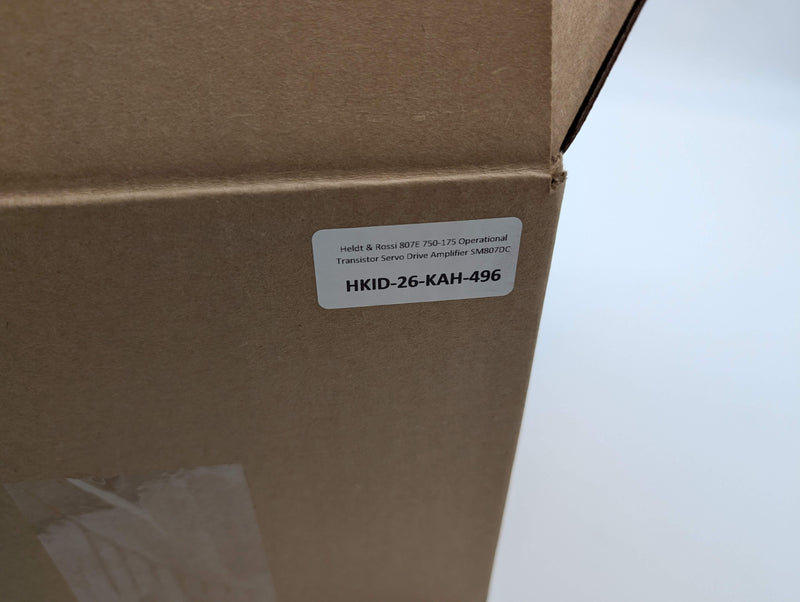 Heldt & Rossi 807E 750-175 Operational Transistor Servo Drive Amplifier SM807DC