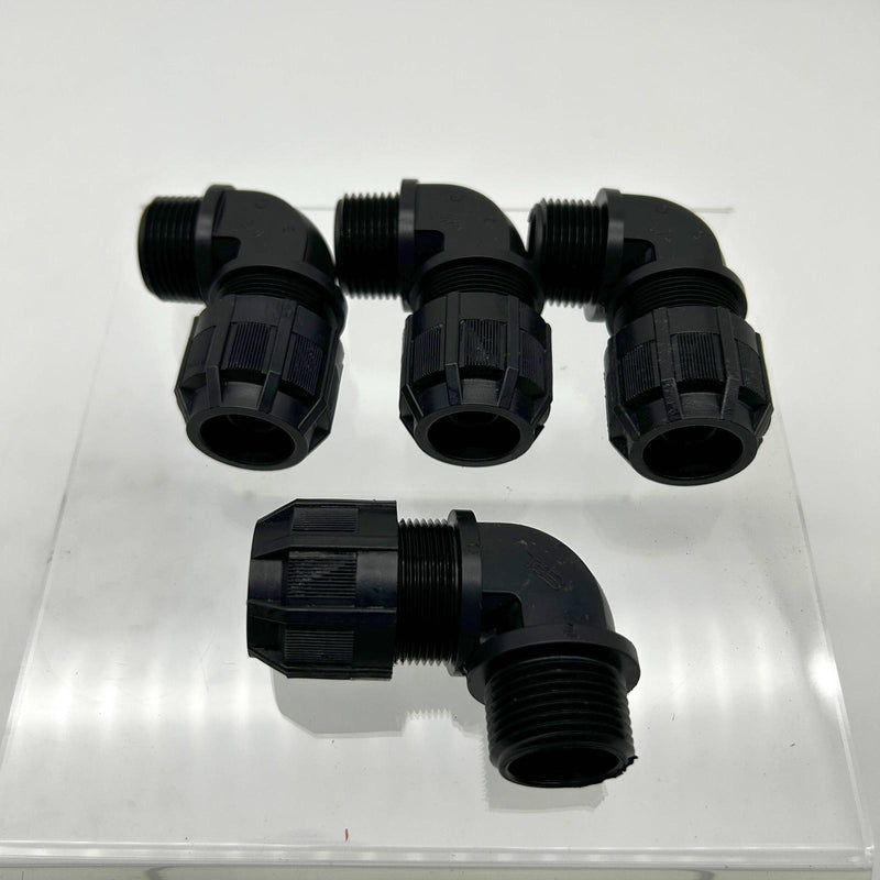 Thomas & Betts 4970NM Strain Relief Cord Connector 3/4" 90 Degree Non Metal 4pk 5