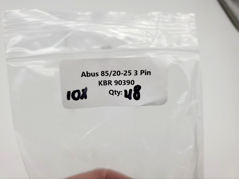 10x Abus 85/20-25 KBR Key Blanks Nickel Plated 3 Pin fits 85/20 & 85/25 Padlocks 3