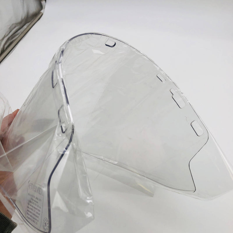 Elvex FS-18L Face Shield Molded Cyl Lexan 18.5" H .078" W 10" L Polycar WELFS18L 4