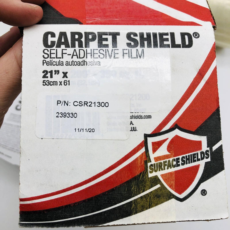 Surface Shield CSR21300 Carpet Film Self Adhesive 21" x 200' for 350 Sq Ft 2