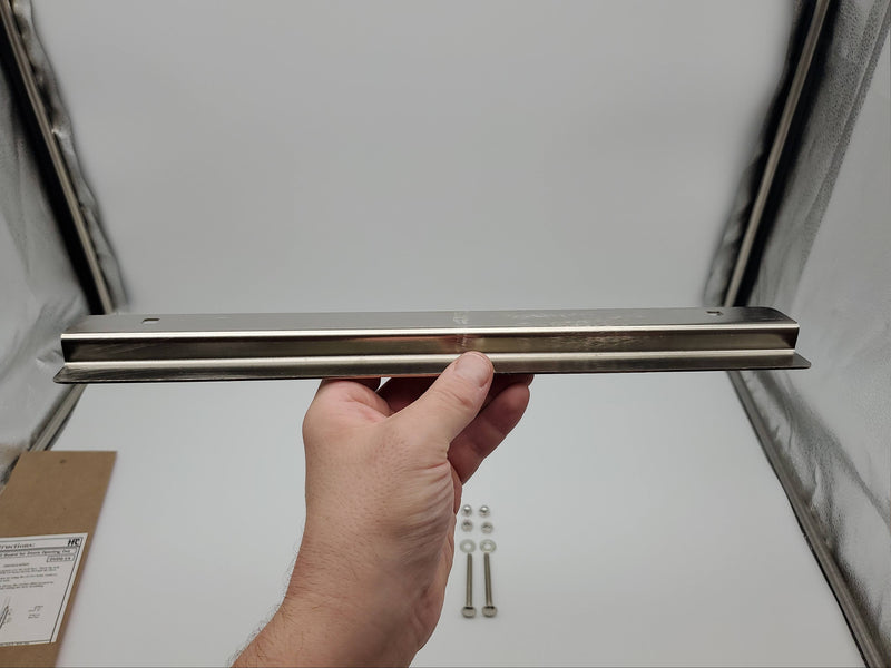 HPC Offset Door Guard Plate 9/16" Offset 14"L x 1-7/8"W Satin OVDG-14 USA Made 4