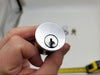 Falcon Mortise Cylinder 1-1/4" Length Satin Chrome # 986 E Keyway 5 Pin 9897 Cam 6