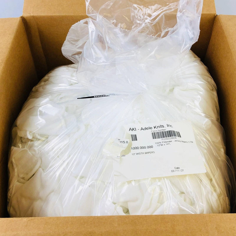Lint Free Jersey Wipers 10"x14" Polyester Adele Knits P2292220030 Carton 7