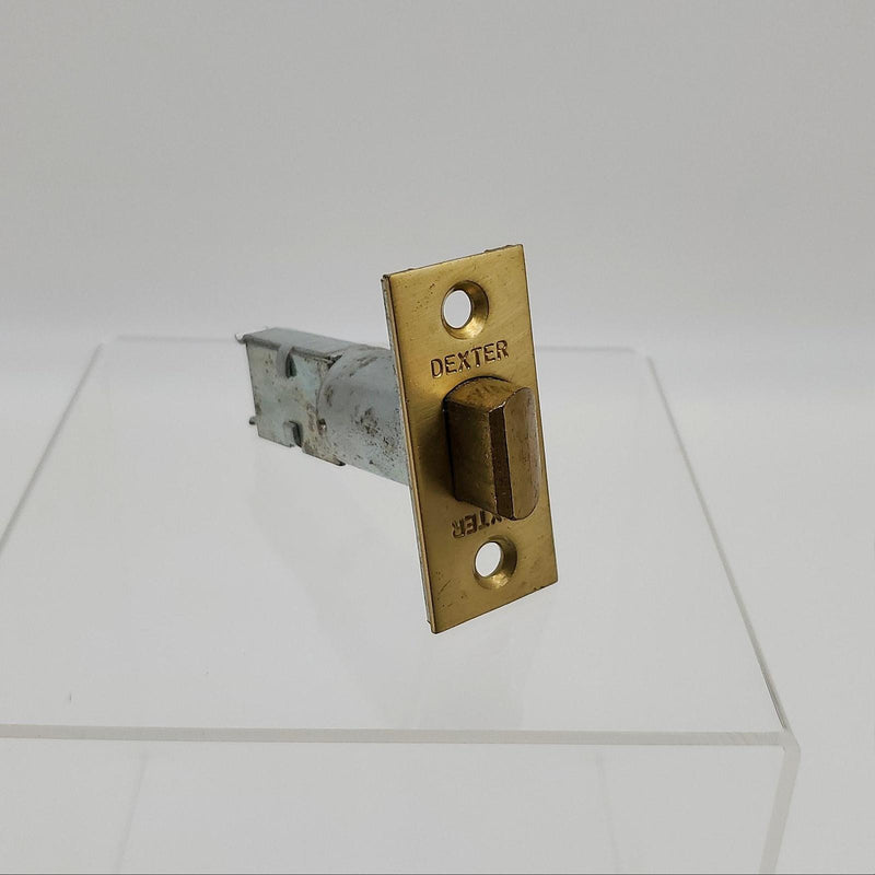 Dexter Satin Brass Latch Spring Latch 2-3/4" Backset 53817 Vintage USA Made 1