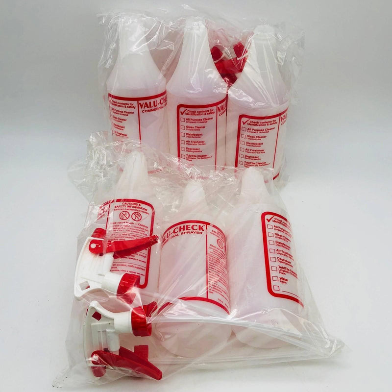 6pk Spray Bottle 32oz with Trigger Sprayer Empty Value-Check by Tolco 130136 1