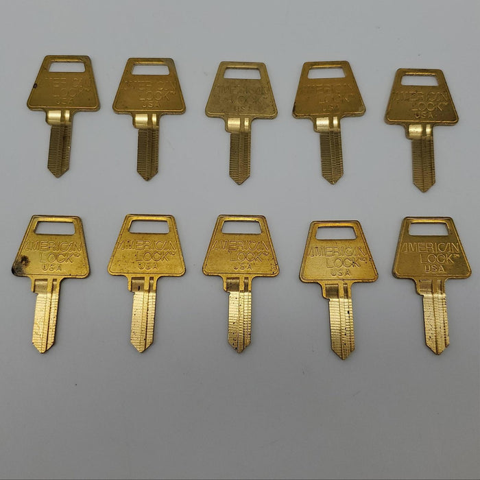 1x American Lock APTKB1 Key Blanks AK5 Keyway Brass 5 Pin NOS 4