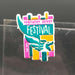 Kentucky Derby Festival Pin Vintage 1984 Pegasus Clutch Back USA Made SM KDF 4