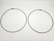 HPC LKR-11 Large Key Rings 11" Diameter Threaded Fastener Holds 200 Keys 2 Pack 1