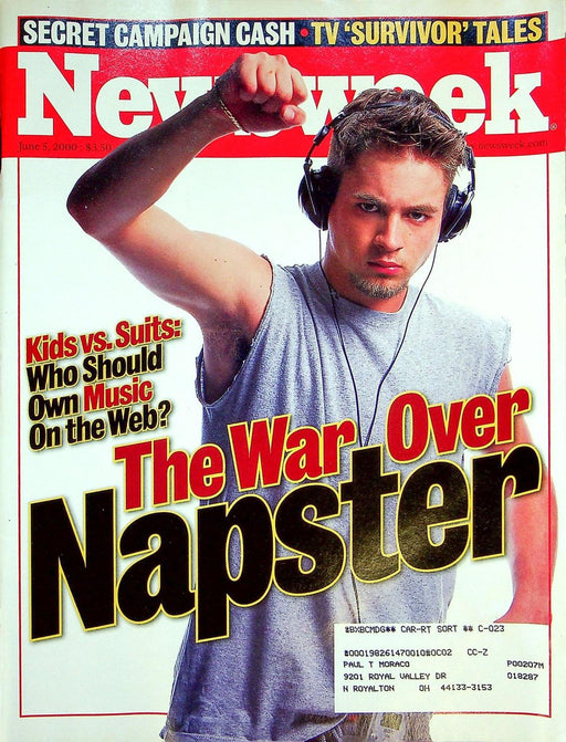 Newsweek Magazine June 5 2000 Napster War Streaming Music Ownership Survivor 1
